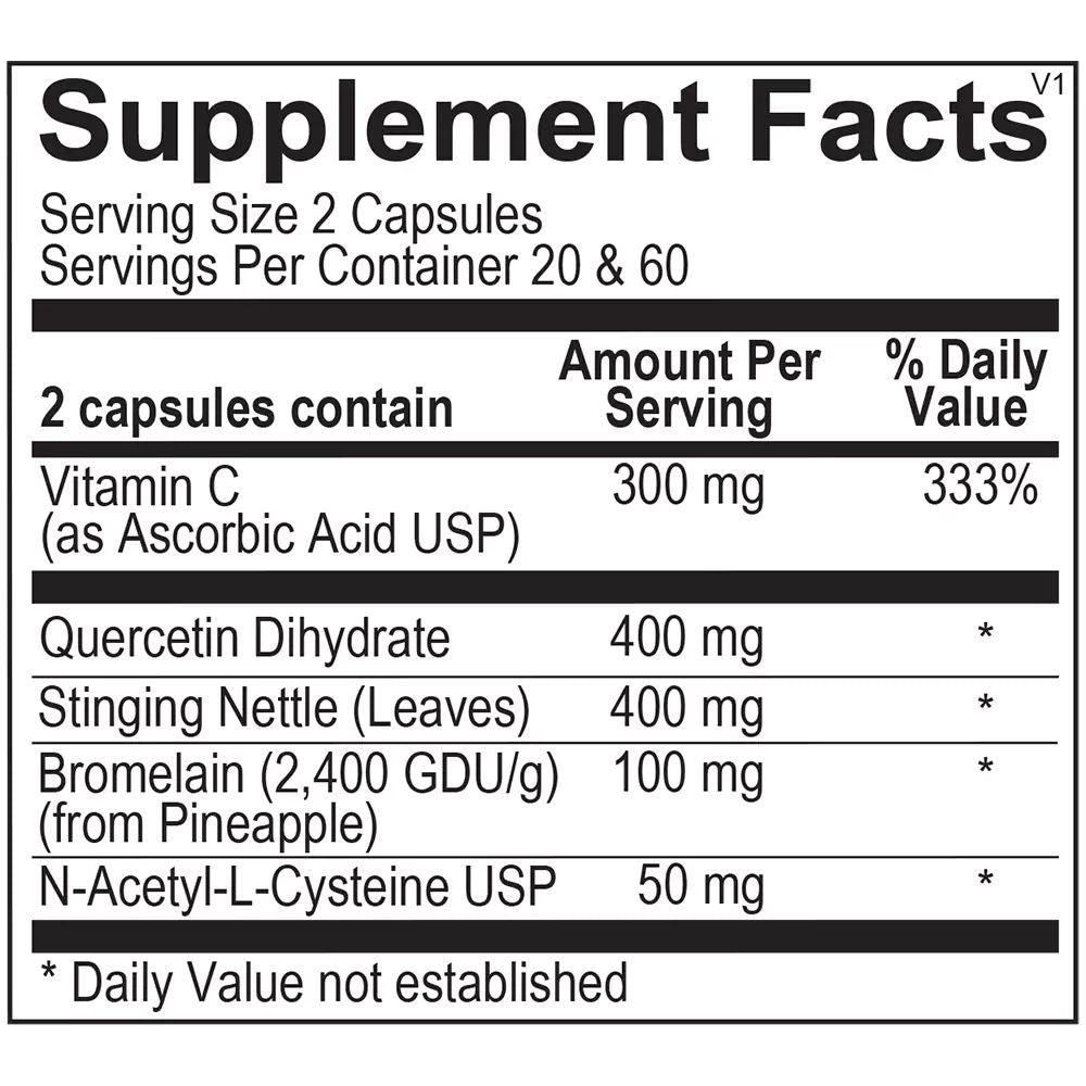 Ortho Molecular Natural D-Hist – 120 Tablets
