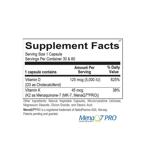 Ortho Molecular Products Products - Vitamin K2 with D3-30 Capsules