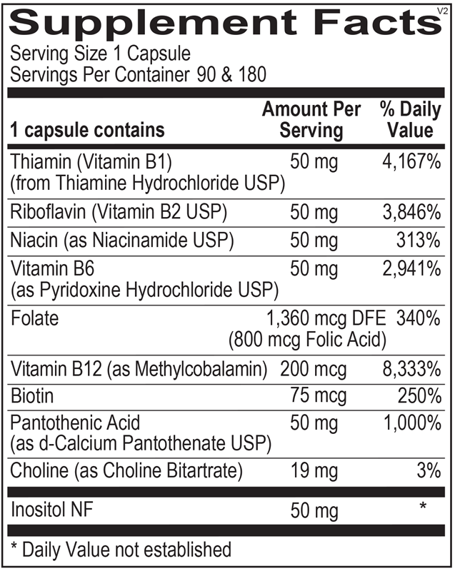 Ortho Molecular - Ortho B Complex - 90 Capsules