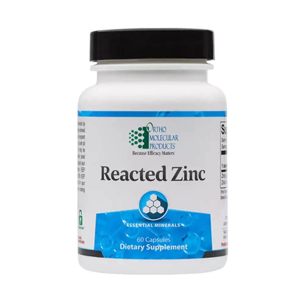 Ortho Molecular reacted Zinc, 60 Capsules