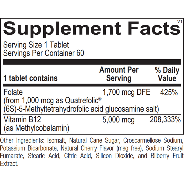 Ortho Molecular - Methyl B12-60 Tablets