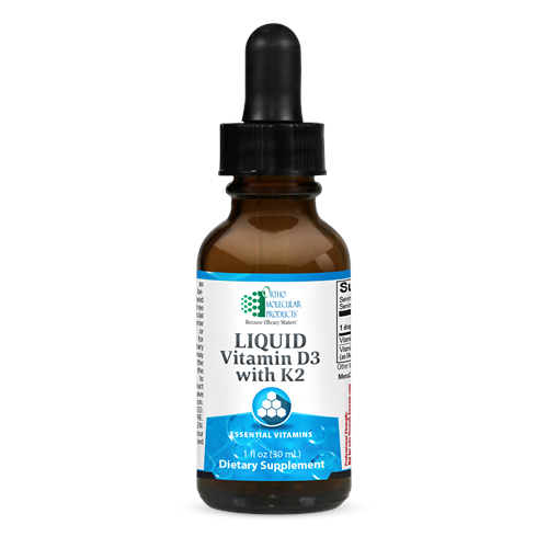 Ortho Molecular - Liquid Vitamin D3 with K2 - 1 OZ Liquid