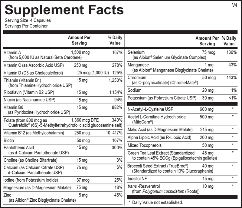 Ortho Molecular Products - Mitocore 60 Capsules