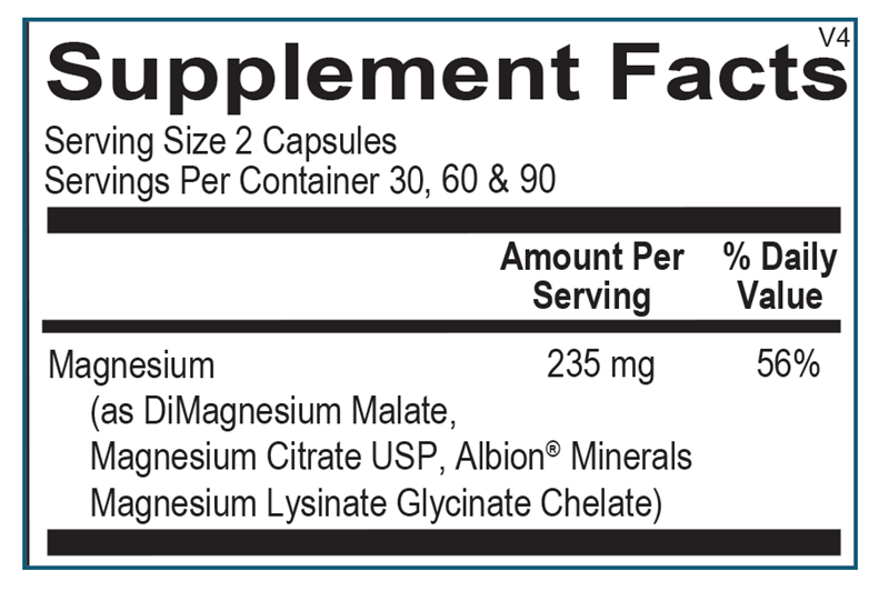Ortho Molecular - Reacted Magnesium- 120 Capsules