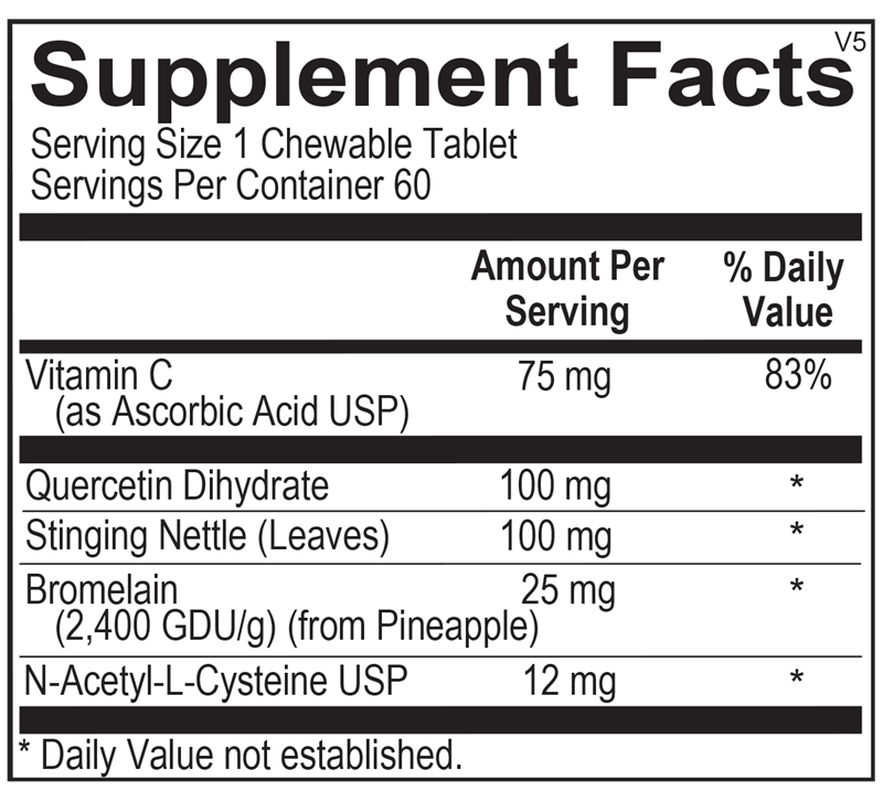 Ortho Molecular Products D-Hist JR Tablets, 60 Count