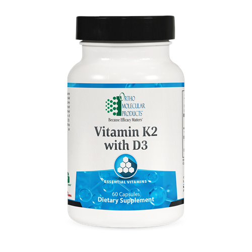 Ortho Molecular Products, Vitamin K2 with D3 60 caps