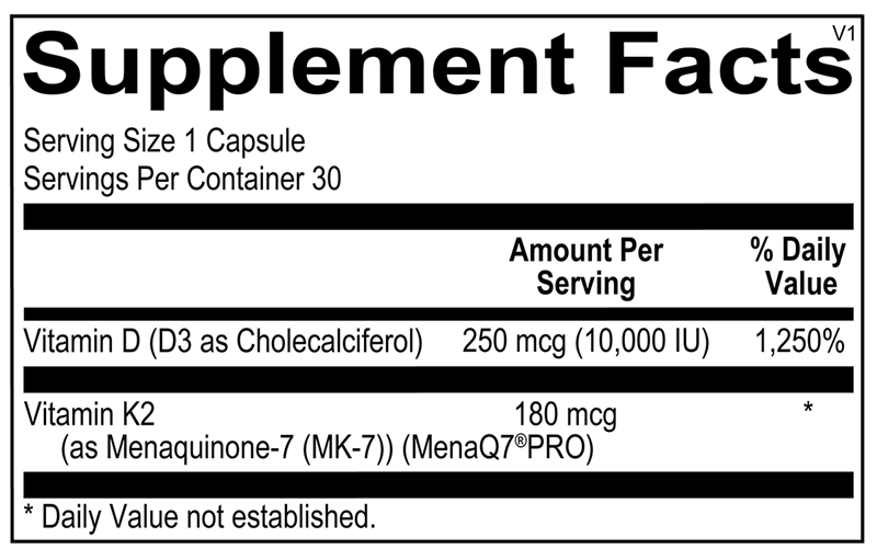 K-Force MAX Vitamins K and D Supporting and Maintaining Bone, Cardiovascular and Immune Health