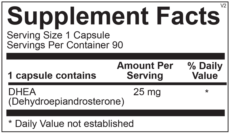 Ortho Molecular DHEA 25mg 90ct