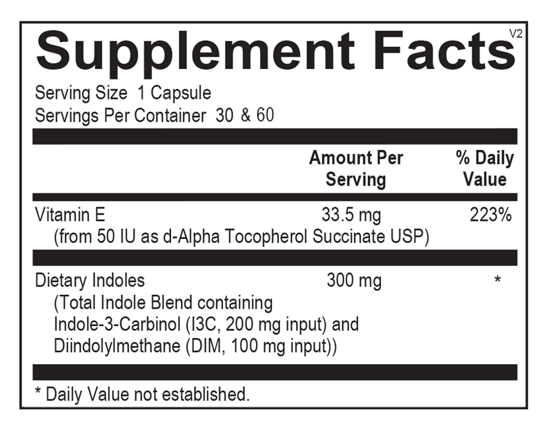 Ortho Molecular - EstroDIM - 30 Capsules