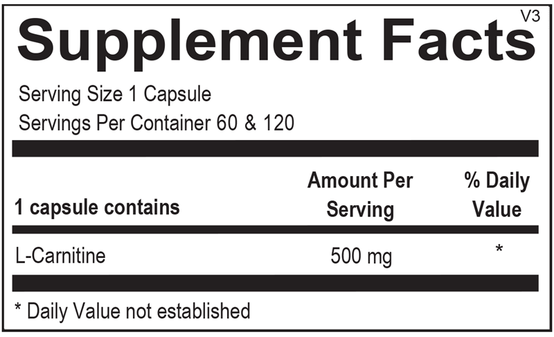 Ortho Molecular L-Carnitine Tartrate 120