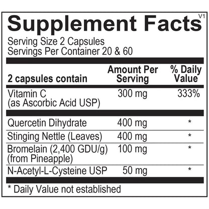 Ortho Molecular Natural D-Hist – 120 Tablets