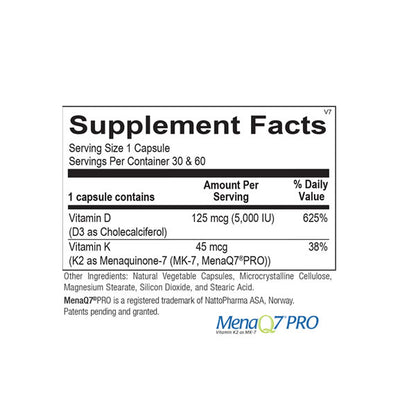 Ortho Molecular Products Products - Vitamin K2 with D3-30 Capsules