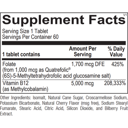 Ortho Molecular - Methyl B12-60 Tablets