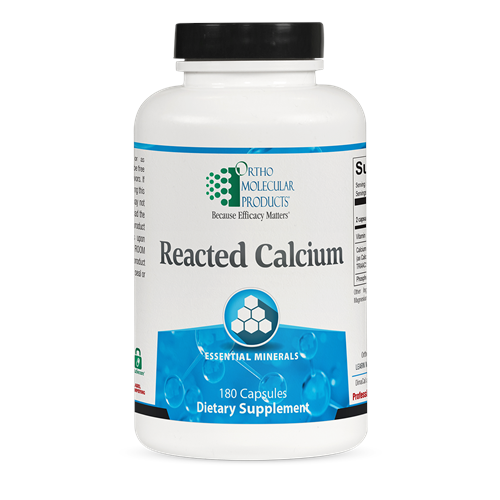 Ortho Molecular - Reacted Calcium - 180 Capsules
