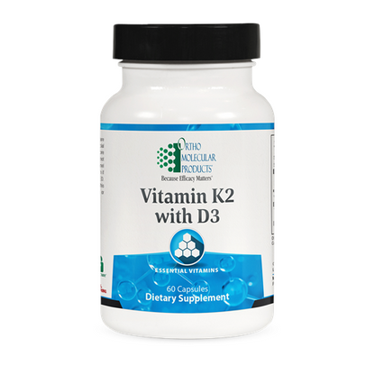 Ortho Molecular Products, Vitamin K2 with D3 60 caps