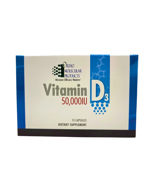 Ortho Molecular - Vitamin D3 50,000 IU - 15 Capsule Blister Pack