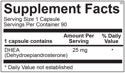 Ortho Molecular DHEA 25mg 90ct