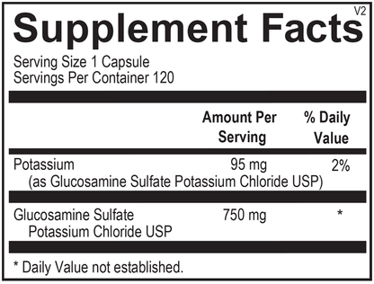 Ortho Molecular - Glucosamine Sulfate - 120 Capsules