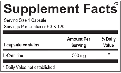 Ortho Molecular L-Carnitine Tartrate 120